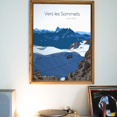 Tableau Alpes numéroté - 60x80