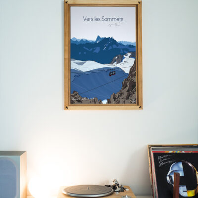 Tableau Alpes numéroté - 40x60