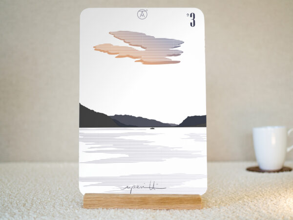 Mini Tableau Lac du Bourget Tableau du Lac du Bourget, Savoie, de la gamme "mini tableau" ARTPINA®.