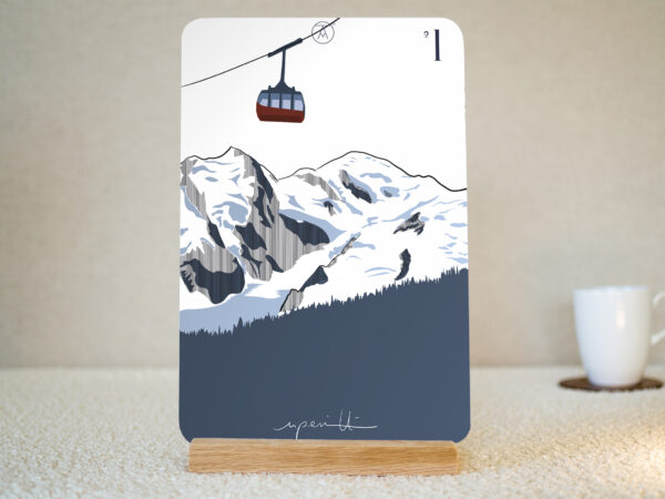 Mini Tableau Chamonix Mont-Blanc Tableau de Chamonix Mont-Blanc, de la gamme "mini tableau" ARTPINA®.