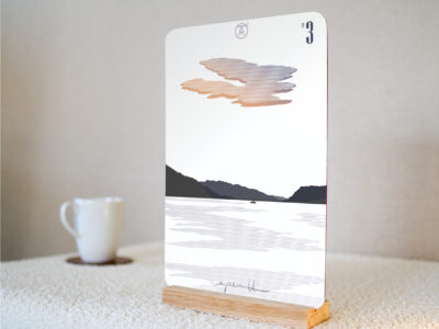 Mini Tableau Lac du Bourget Tableau du Lac du Bourget, Savoie, de la gamme "mini tableau" ARTPINA®.