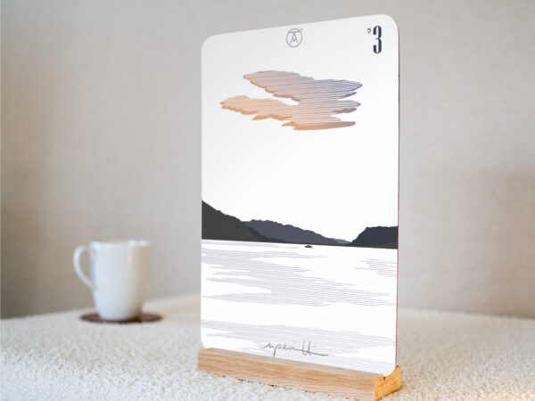 Mini Tableau Lac du Bourget Tableau du Lac du Bourget, Savoie, de la gamme "mini tableau" ARTPINA®.