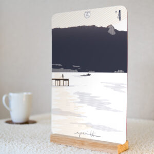 Tableau de la Dent du Chat - Lac du Bourget, Savoie, de la gamme "mini tableau" ARTPINA®.