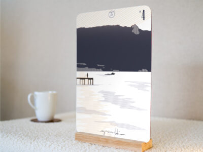 Tableau de la Dent du Chat - Lac du Bourget, Savoie, de la gamme "mini tableau" ARTPINA®.