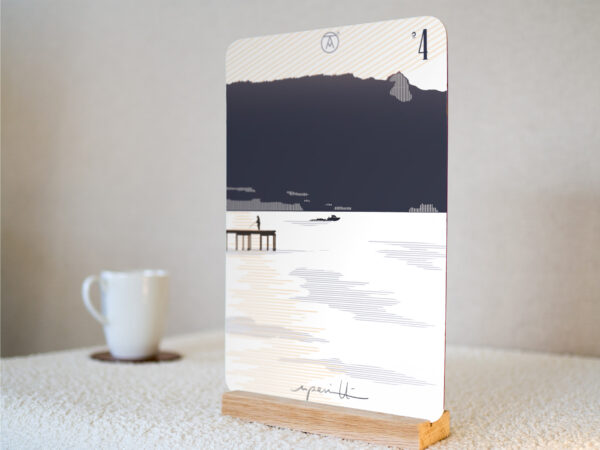 Tableau de la Dent du Chat - Lac du Bourget, Savoie, de la gamme "mini tableau" ARTPINA®.