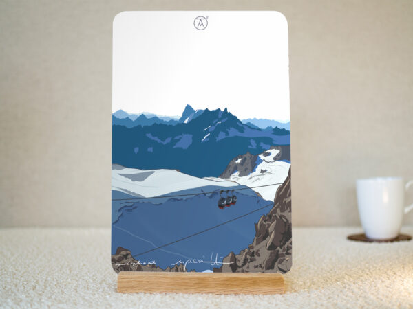 Tableau Panoramic Mont Blanc, de la gamme "mini tableau" ARTPINA®.