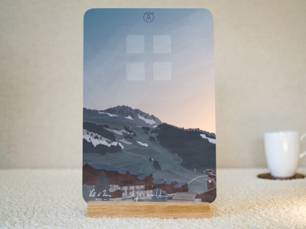 Tableau Val d'Isère, de la gamme "mini tableau" ARTPINA®.