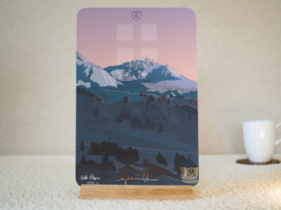 Tableau Belle Plagne, de la gamme "mini tableau" ARTPINA®.