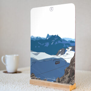 Tableau Panoramic Mont Blanc, de la gamme "mini tableau" ARTPINA®.