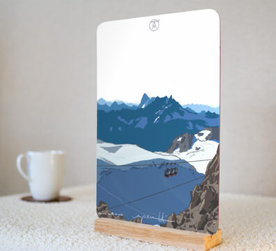 Tableau Panoramic Mont Blanc, de la gamme "mini tableau" ARTPINA®.
