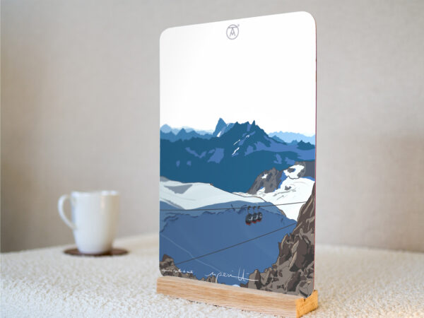 Tableau Panoramic Mont Blanc, de la gamme "mini tableau" ARTPINA®.