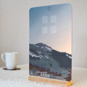 Tableau Val d'Isère, de la gamme "mini tableau" ARTPINA®.