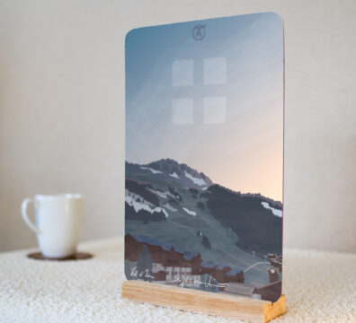 Tableau Val d'Isère, de la gamme "mini tableau" ARTPINA®.