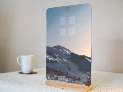 Tableau Val d'Isère, de la gamme "mini tableau" ARTPINA®.