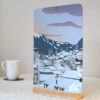 Tableau Chamonix Hiver, de la gamme "mini tableau" ARTPINA®.