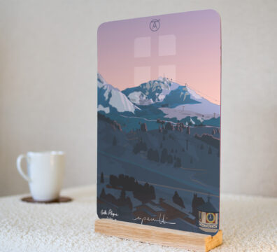 Tableau Belle Plagne, de la gamme "mini tableau" ARTPINA®.