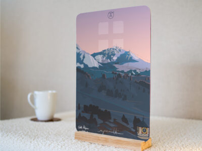 Tableau Belle Plagne, de la gamme "mini tableau" ARTPINA®.